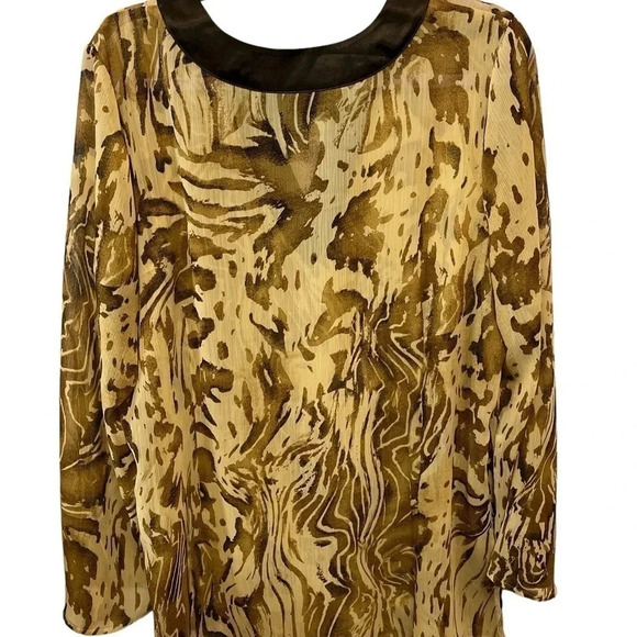 Susan Graver Sheer Blouse NWOT Large - Picture 5 of 9